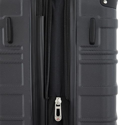 Travelers Club Phoenix Luggage, Blackened Pearl, 22-Inch Carry-On - color: Blackened Pearl, size: 1-Piece (22" Carry-On)