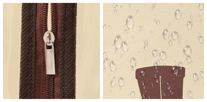 Rikyo 2 Set Beige Boot Bags with Clear Window, 11x19 Inch,Portable - color: Beige-Tall