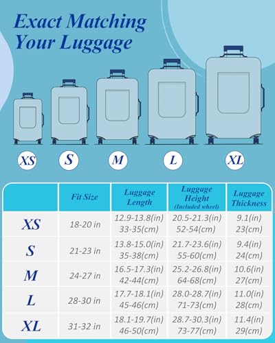Slohif Luggage Cover for Suitcase Tsa Approved Protector - Luggage Sleeve Large Suit Case Cover Travel Stretch Baggage Case Protective Washable Fit 24-27 Inch Flag M - size: Medium (24-27 inches), style: Flag