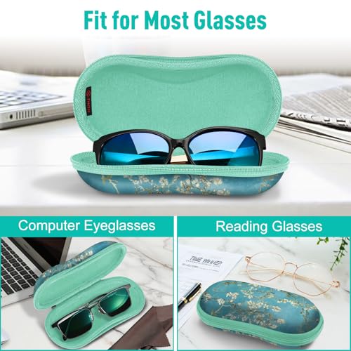 FINTIE Sunglasses Case, Hard EVA Shell Shockproof Sport Glasses Case - color: Z-blossom