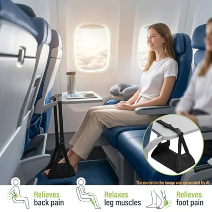 Foot Hammock for Airplane, Travel Leg Support