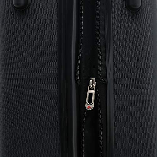 Travelers Club Chicago Hardside Expandable Spinner Luggage, Black, 5 Piece Set - color: Black, size: 5-Piece Set