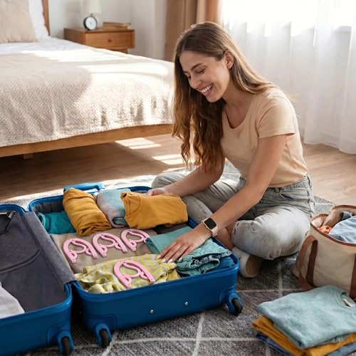 15 Pcs Travel Hangers Foldable Hangers Portable Cruise Ship Essentials 2026 - color: Multicolor