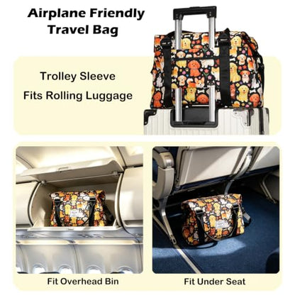 Travel Duffle Bag Weekender Overnight Gym Bag for Women, Astronaut Space - color: Astronaut Space