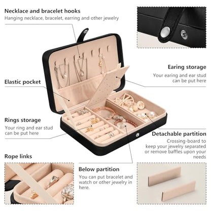 senya Leather Jewelry Box Starry Black Cat Ring Storage - color: Cat 2