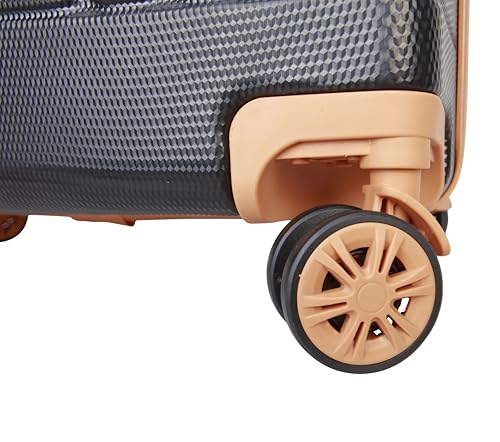 Dockers Hooper Hardside Expandable 8-Wheel Spinner Travel Checked Luggage, 28-Inch, Black - color: Black, size: 28-Inch Checked