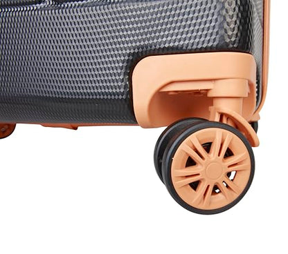 Dockers Hooper Hardside Expandable 8-Wheel Spinner Travel Checked Luggage, 28-Inch, Black - color: Black, size: 28-Inch Checked
