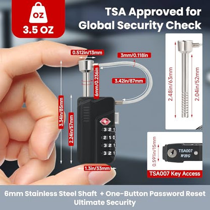 Upgraded Professional TSA Approved Gun Case Lock - size: 1 PCS