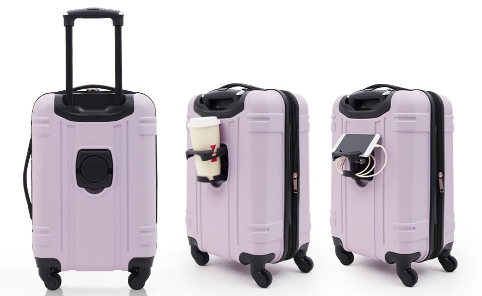 Wrangler 20" Astral Hardside Carry-On Luggage, Lilac - color: Lilac