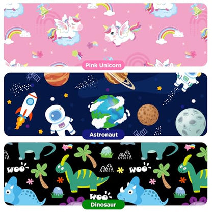 Airplane Kids Travel Tray With Pocket for Plane, Blue Space - color: Blue Space