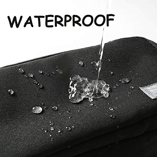 Mens Toiletry Bag Waterproof Organizer Bag Travel Shaving Dopp Kit Perfect Travel Accessory Gift - color: Black