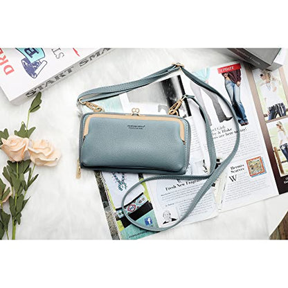 Montana West Crossbody Cell Phone Purse for Women RFID Blocking Cellphone Wallet - color: Wallet Light Green