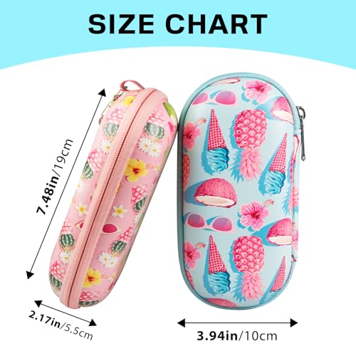 Sunglasses Organizer, Double Glasses Eye Glass Case for Women Case Hard Shell Dual Sunglasses Travel Case - color: Blue