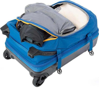 Eddie Bauer Expedition Rolling Duffel Bag with Wheels - True Blue, 22" - color: True Blue, size: 22" (Carry-On)