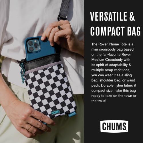 Chums Rover Phone Tote - Crossbody Bag with Adjustable Strap - Tactical Sling Bag for Women & Men w/Multiple Pockets - color: Palm Tree