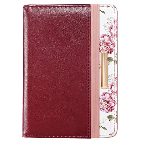 Coco Rossi Passport Holder for Travel Women Slim RFID Passport Cover Wallet - color: Burgundy