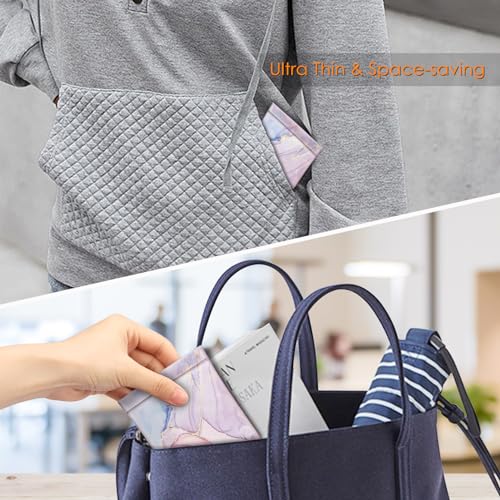 FINTIE Soft Eyeglasses Case with Cleaning Cloth, Squeeze Top Glasses Pouch - color: Glittering Marble