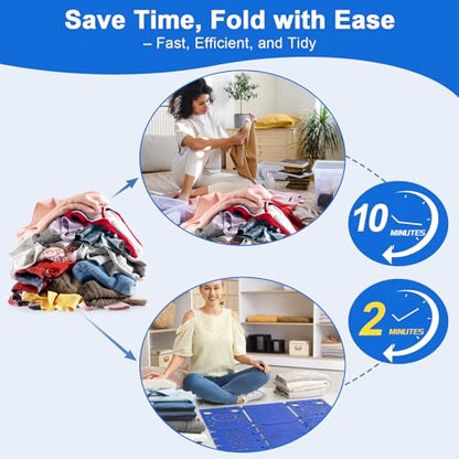 BoxLegend Shirt Folder Board Tshirt Clothes Folder Folding Board Durable Laundry Sorter Helper Liner, Blue - color: Royal Blue
