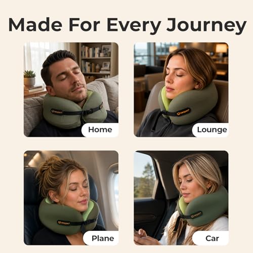Ergonomic Travel Neck Pillow for Airplanes & Cars, Small - size: Small (Neck Size: 11.5"-12.5")