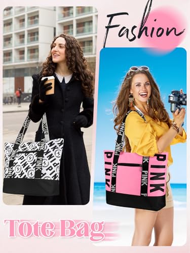Waterproof Travel Tote Bag for Women, Beach Overnight Bag - color: Blue-graffiti