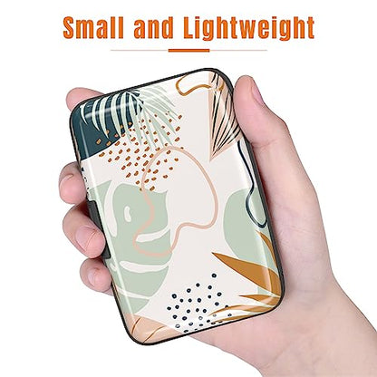 Rimilak Aluminuml Credit Card Holder,Boho Plants - color: Boho Plants