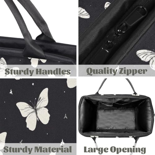 Butterfly Weekender Overnight Bag for Women Travel Gym Sport - color: D 016