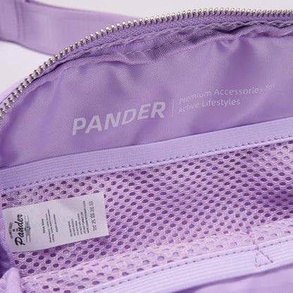 Pander Crossbody Belt Bag for Women and Men, Travel and Everyday Use - color: Lilac Purple