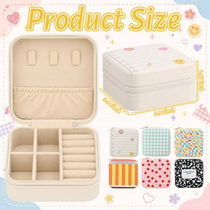 Weysat 6 Pcs Back to School Teacher Jewelry Box Gifts Travel Size