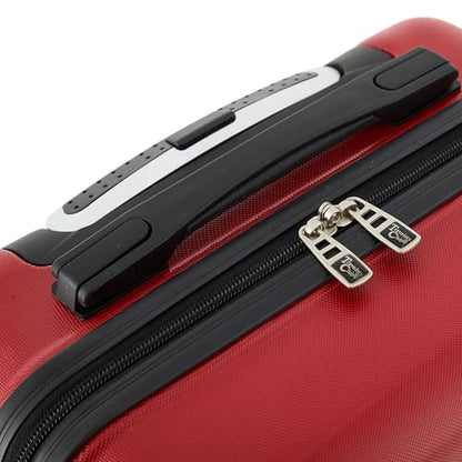 Travelers Club 22" Richmond Spinner Carry-On Luggage, Red - color: Red