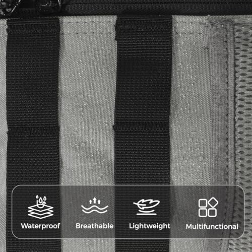 9L Mini Tactical Backpack for Men and Women, Gym Hiking Travel Daypack - color: Gray