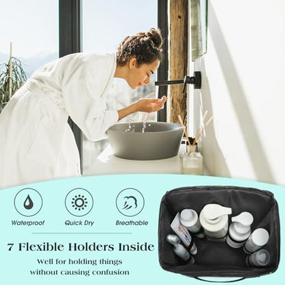 Attmu Mesh Shower Caddy Portable Dorm Room Essentials, Toiletry Tote Bag - color: Peacock green