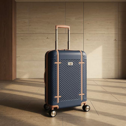 Dockers Spectra Hardside Expandable 8-Wheel Spinner Travel Checked Luggage, 24-Inch, India Ink - color: India Ink, size: 24-Inch Checked