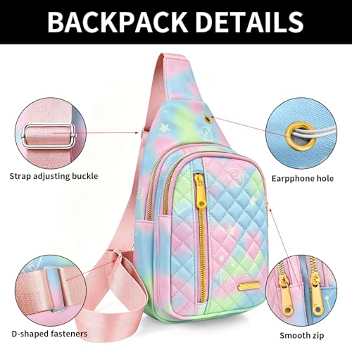 Aisijimo Small Sling Bag For Women Men Casual Crossbody Sling Backpack - color: 801s-bgreen