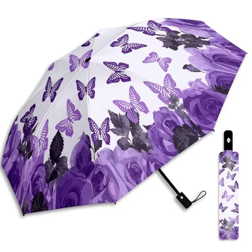 Small Travel Folding Umbrella for Girl - color: TN