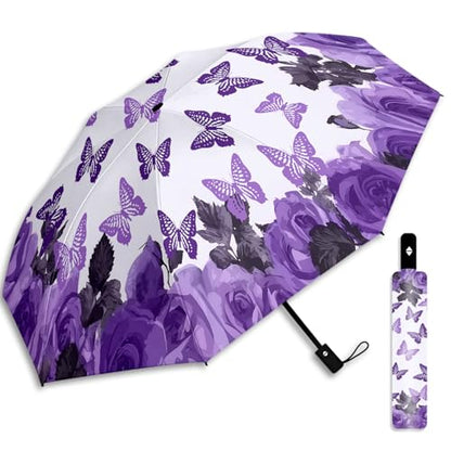 Small Travel Folding Umbrella for Girl - color: TN