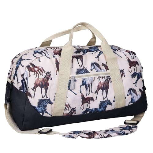 Wildkin Overnighter Duffel Bag for Kids, Horse Dreams - color: Horse Dreams