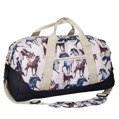 Wildkin Overnighter Duffel Bag for Kids, Horse Dreams - color: Horse Dreams