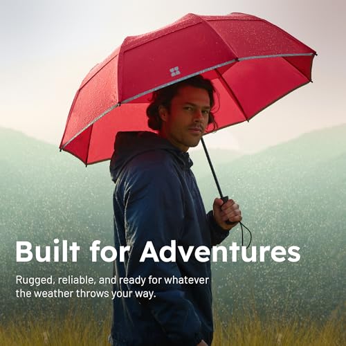 Weatherman Premium Collapsible Small Travel Umbrella Compact - Windproof, Resists Up to 55 MPH Winds - Foldable Travel Umbrellas for Rain & Wind - Easy Auto Open w/Strong Fiberglass Frame (Sage) - color: Sage