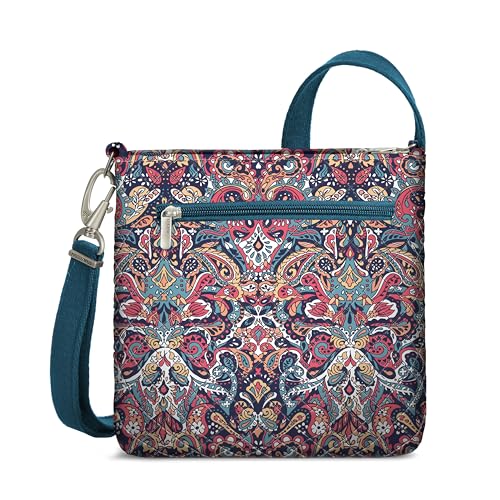 Travelon Anti-Theft Classic Mini Shoulder Bag - color: Summer Paisley