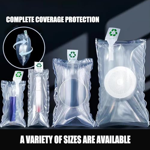 Miupoo Packaging Air Bags,Clear Plastic Inflatable Air Packaging Protector Bag with Free Pump Cushion,Air Cushion Blocking Packaging Bag,6x6 Inches,100 Pieces - size: 6x6×100 Inches