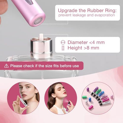 12 Pcs 0.16oz 5ml Refillable Travel Perfume Atomizer Bottles