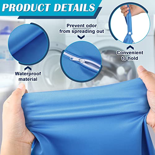 Shappy 2 Pack Wet Dry Bag Travel Laundry Waterproof,Dinosaur Style - style: Solid Gray Blue