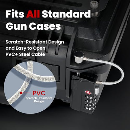 Upgraded Professional TSA Approved Gun Case Lock - size: 4 PCS