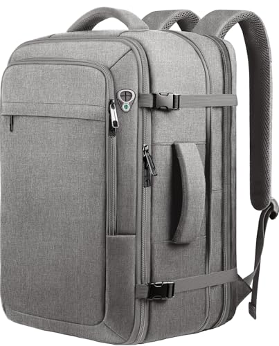 Travel Backpack, Large Big Carry on Backpack for Men,TSA Flight Approved - color: Grey, size: XX-Large