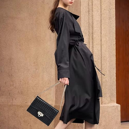 Small Crossbody Bag Sling Bag, Phone Holder for Women - color: K Black