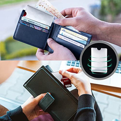 RFID Blocking Sleeves - RFID Card Holder Credit Card Protector for Identity Theft Protection (20)