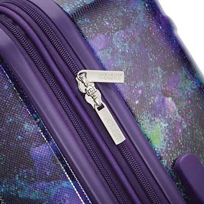 American Tourister Moonlight Hardside Expandable Luggage with Spinner Wheels, Cosmos, Checked-Medium 24-Inch - color: Cosmos, size: Checked-Medium 24-Inch