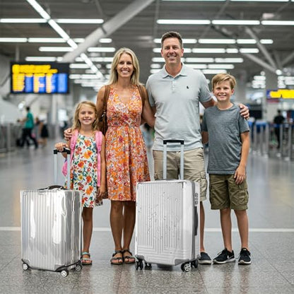 24 Inch Waterproof Clear Suitcase Cover (Gray Trim) - color: Gray Trim-0.4mm, size: 24" Suitcase Cover.