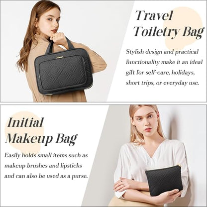 Personalized Hanging Toiletry Bag Travel Makeup & Cosmetic Bag Organizer - style: B
