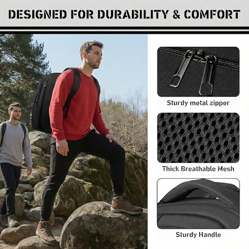 17 inch Travel Laptop Backpack, Business Work College Large Big Backpack - color: Black, size: XX-Large